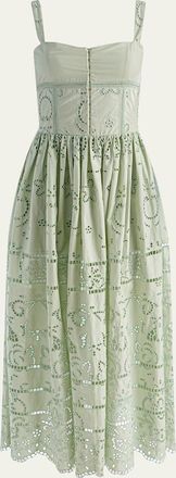 Alice & Olivia Anya Embroidered Maxi Dress
