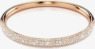 Swarovski Meteora Rose Gold Tone Plated Crystal Bangle 5688611