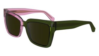 Calvin Klein Green Butterfly Ladies Sunglasses CKJ24606S 661 54