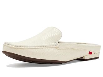 Marc Joseph New York Amsterdam Mule Womens Shoes White Snake : 7.5 M, Leather