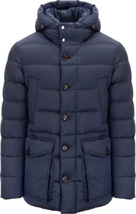 Moorer Donsjack - Heren - Gewatteerde jassen - Blauw - L - Jassen