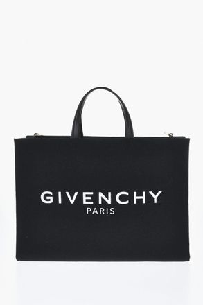 Givenchy Cotton and Linen Tote Bag with Contrasting Logo Givenchy