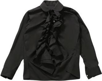 Comme Des Gar&ccedil;ons poplin blouse - women - Cotton - S - Black