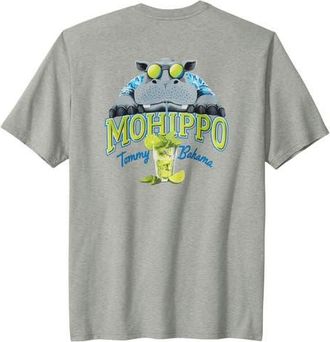 Tommy Bahama Mohippo Graphic T-Shirt in Grey Heather at Nordstrom, Size Xx-Large