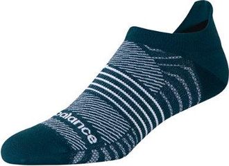 New Balance Unisex Pro Run Tab Calzini 1 Pair in Verde/Bianco, Nylon, Taglia XL