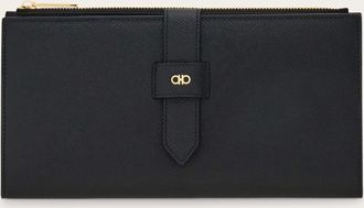 Ferragamo Men Gancini document holder Black