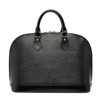 Louis Vuitton Borsa Pre-owned con Manico in Pelle Strutturata - - Pre-owned - Donna - Nero - ONE SIZE