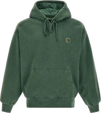 Carhartt Work in Progress Green Boxy Logo Hoodie
