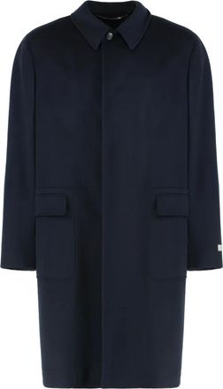 Canali Cappotto monopetto in lana - Blu