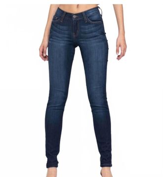 Judy Blue Super Stretchy & Soft Non Distressed Skinny Jeans In Dark Wash