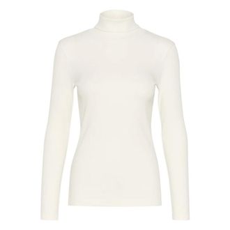 Inwear Dagna IW Rollneck LS - Dames - Coltruien - Wit - 3XL - Katoen - Truien & Vesten
