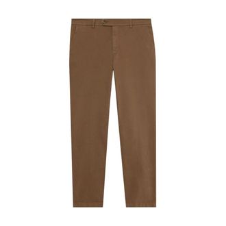 Brooks Brothers Regular Fit Microtwill Stretch Katoen Chino - Heren - Broeken - Bruin - Maat: W40 Katoen