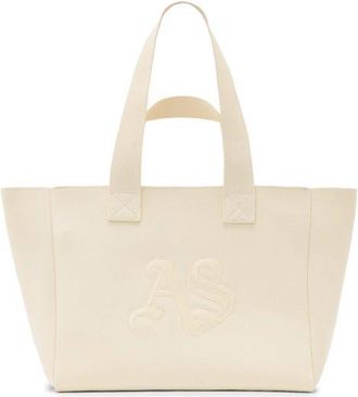 AllSaints Izzy Medium Tote Bag in Barley White at Nordstrom