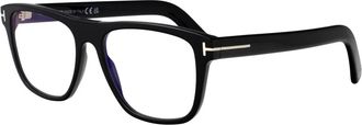 Tom Ford Optical Frame - Heren - Brillen - Zwart - 54 MM - Leer - Accessoires