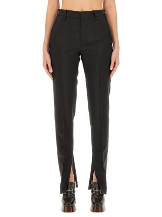 Gucci Mohair Wool Trousers - Black