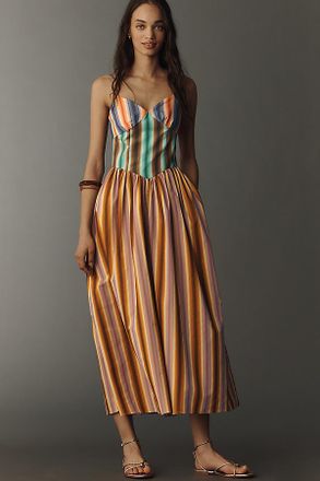 CeliaB Duku Sleeveless Cotton Midi Dress