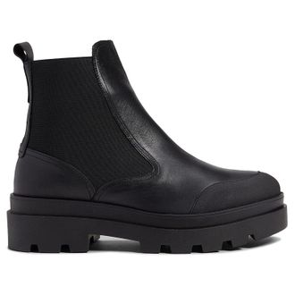 FLY London JEBA879FLY Leather Womens Ankle Boots - Black - Size:UK 4