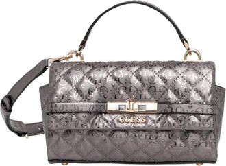 Guess Tassen, Dames, Grijs, ONE Size, Polyester, Idra Flap Handtas