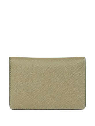 Maison Margiela leather cardholder - unisex - Grained Calf Leather - One Size - Green