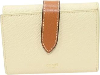Celine Pre-owned Wallets, female, Beige, Size: ONE SIZE Pre-owned Leather Wallet