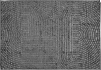 vidaXL Alfombra Para Interiores Y Exteriores Palmeras Antracita Vidaxl