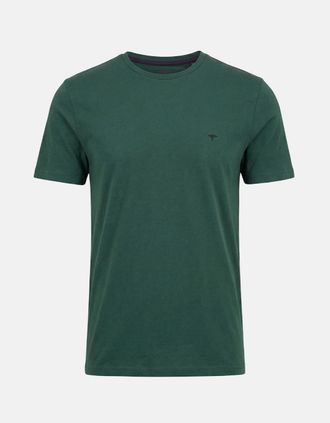 Fynch-Hatton Mens Single Jersey T-Shirt Pine Green - Size: 44