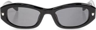 Maison Kitsun&eacute; Ming Zonnebril - unisex - Zonnebrillen - Zwart - ONE Size - Nylon - Accessoires
