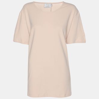 Marina Rinaldi Voyage By Marina Rinaldi Peach Stretch Cotton Top