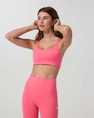 Vuori Clothing AllTheFeels Bra | Sunset Pink | XS, Size Extra Small
