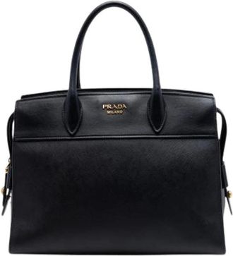 Prada Pre-owned Esplanade Satchel - Dames - Vintage Shopper - Zwart - ONE Size - Leer - Vintage