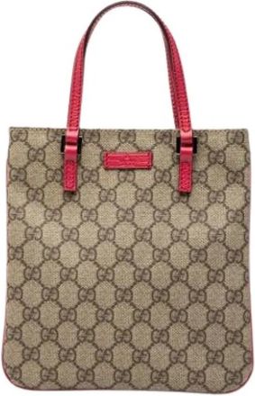 Gucci Pre-owned Vintage Tote Bag - Dames - Vintage Shopper - Bruin - ONE Size - Leer - Vintage