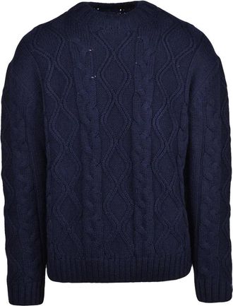 Paul & Shark Cable Knit Sweater Virgin Wool - Multicolor