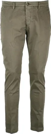 Yan Simmon Yan Simmon Cotton Stretch Trousers - Sage Green