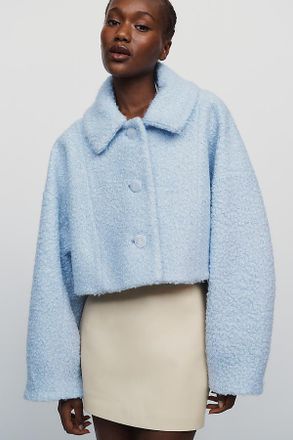 Maeve Boxy Micro Coat Jacket