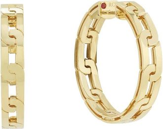 Roberto Coin 18K Yellow Gold Navarra Collection Hoop Earrings - 8883243AYER0