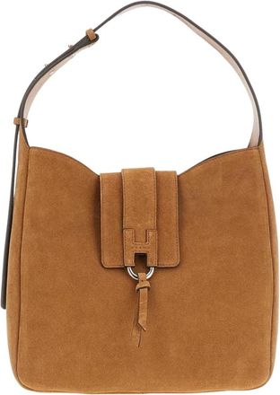 Hogan Hobo Trend - Dames - Schoudertassen - Bruin - ONE Size - Leer - Tassen