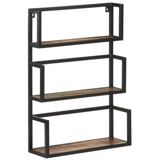 vidaXL Estanter&iacute;a De Pared De Madera Maciza Reciclada 60x20x85 Cm Vidaxl