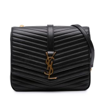 Saint Laurent Enveloppe Gequilte Lederen Tas