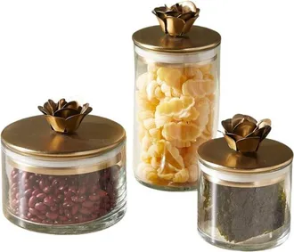 Be Home Rose Botanical Canister - Set of 3 at Nordstrom