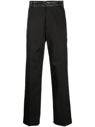Missoni straight-leg chino trousers - Black