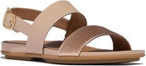 FitFlop Gracie Sequins Slingback Sandal in Classic Beige at Nordstrom Rack, Size 10