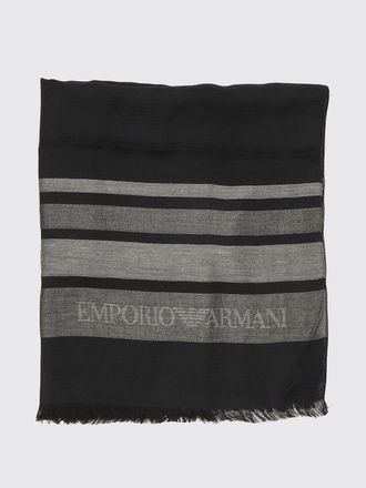 Emporio Armani Scarf Men color Black
