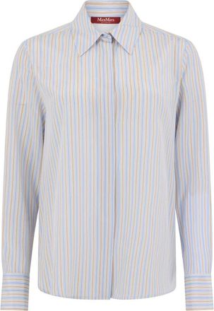 Max Mara Printed Silk Shirt - Dames - Overhemden - Veelkleurig - 2XS - Overhemden