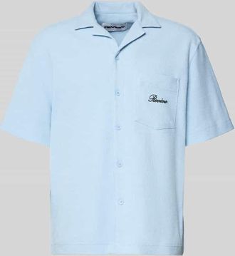 Review Regular Fit Freizeithemd mit Label-Stitching in Hellblau, Gr&ouml;&szlig;e XL