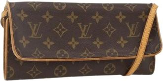 Louis Vuitton Pre-owned Cross Body Bags, female, Brown, Size: ONE SIZE Pre-owned Pochette Twin GM