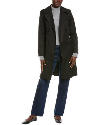 Via Spiga Pleated Trench Coat