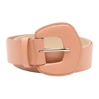 Ni&ugrave; Belts, unisex, Orange, Size: S Covered Buckle Belt