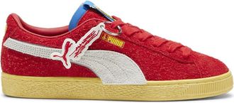 Puma Mens Scuderia Ferrari Suede X Jv Lace Up Sneakers Shoes Casual - Red, Red, 9 UK