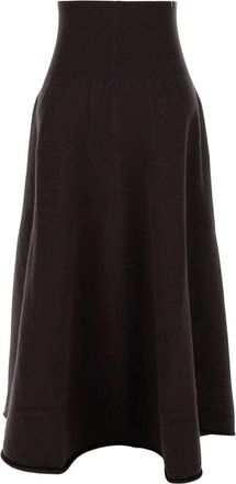 Extreme Cashmere n&deg;388 Ease - Dames - Rokken - Bruin - Maat: ONE Size Nylon