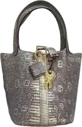 Herm&egrave;s Picotin 18cm L&eacute;zard Salvator in Ombre with Gold Hardware